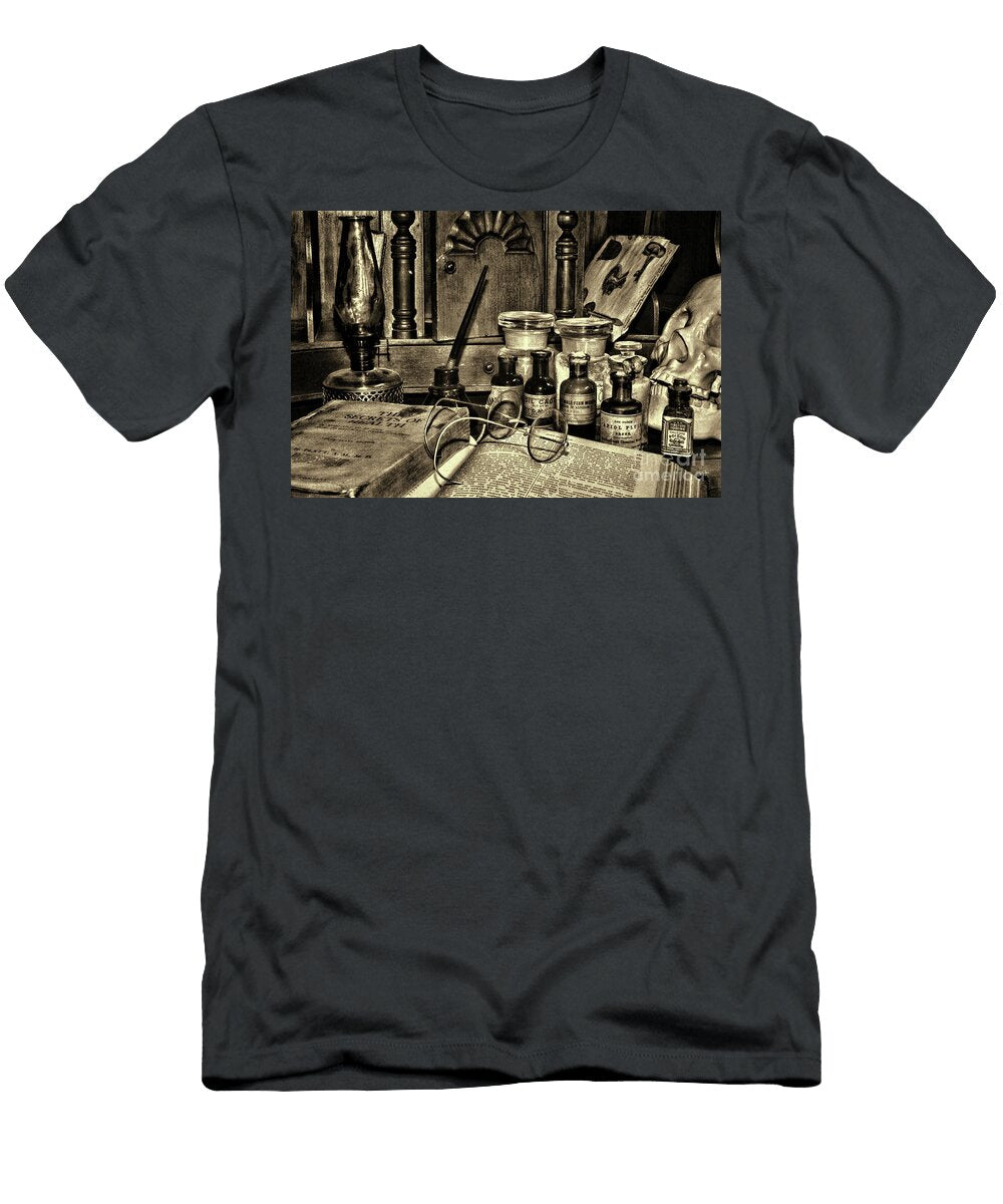 Doctor the Secrets of Health Sepia Paul Ward T-Shirt