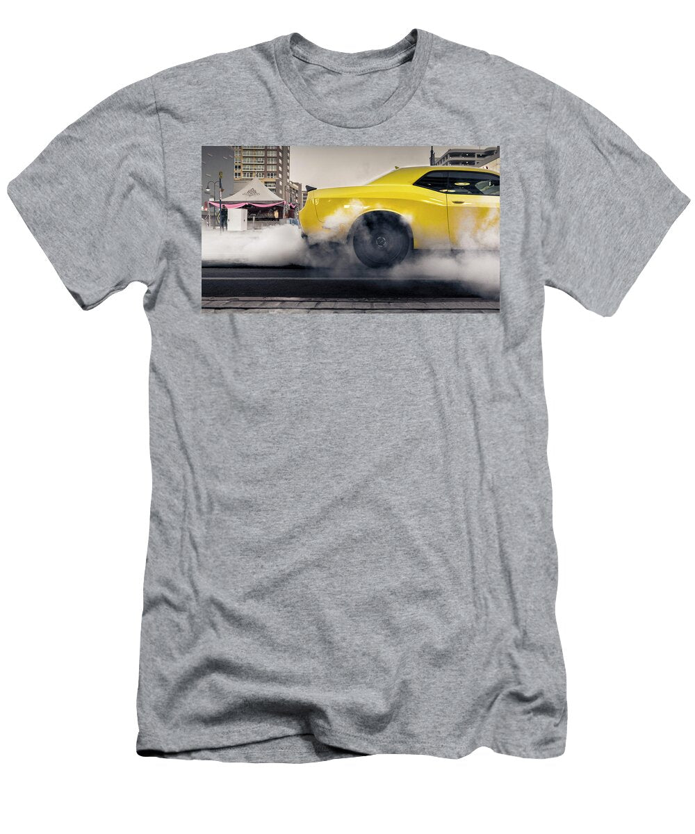 Dodge Challenger Hellcat Burnout in Reno Nevada Gabriel Sevigny T-Shirt