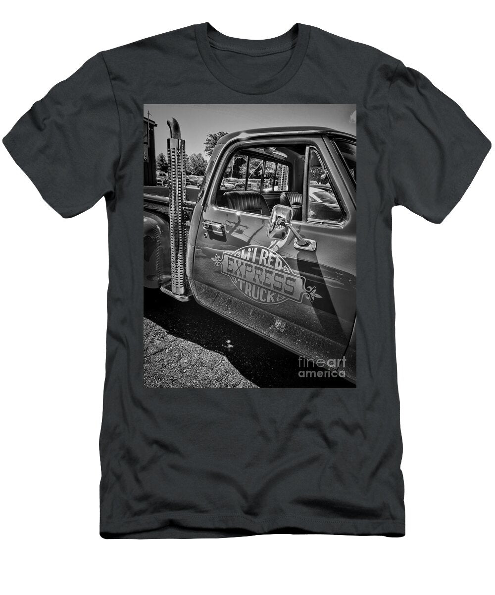 Dodge Lil Red Express Truck Black and White Paul Ward T-Shirt