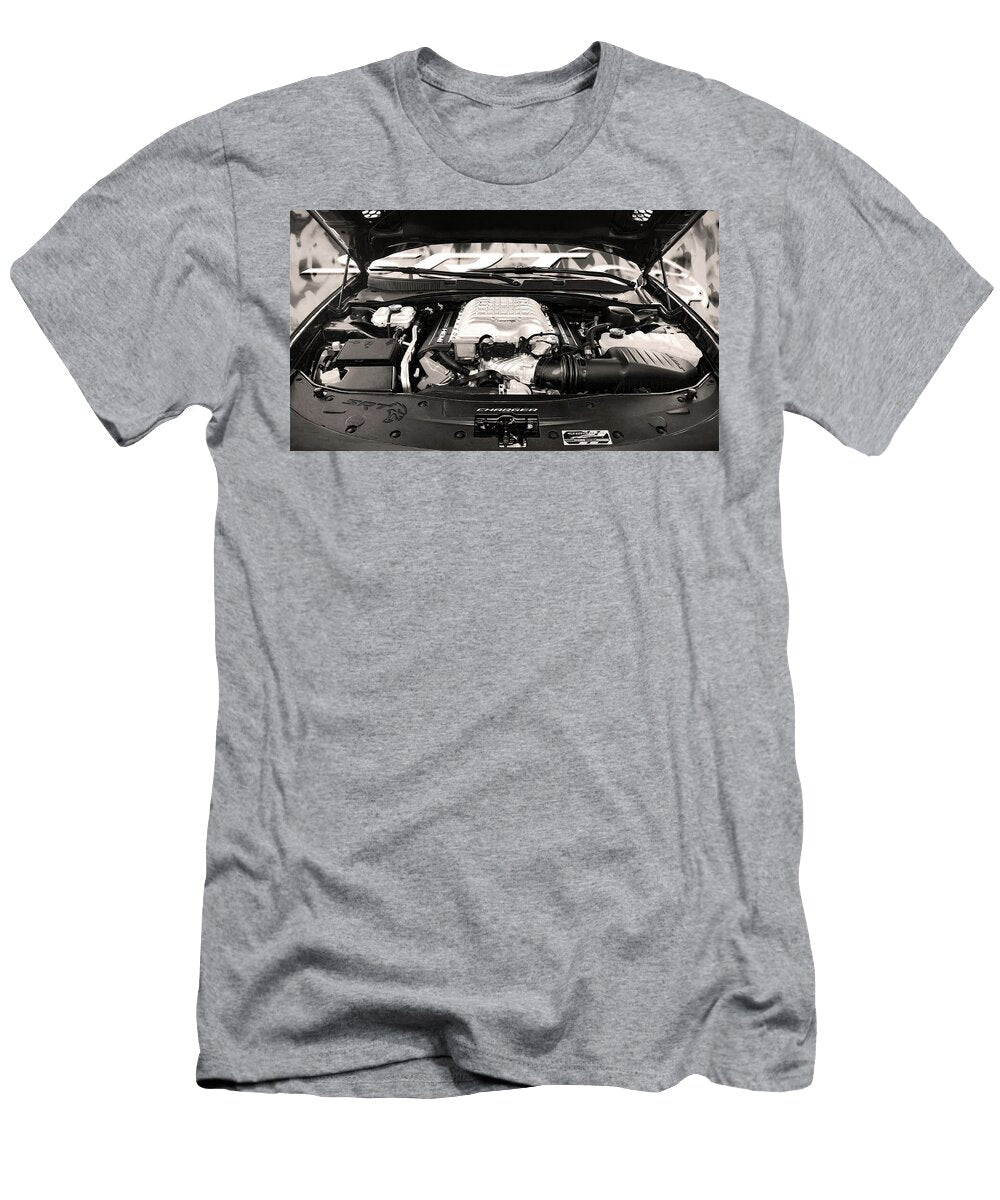 Dodge Supercharged Hemi Bw Anthony Ellis T-Shirt