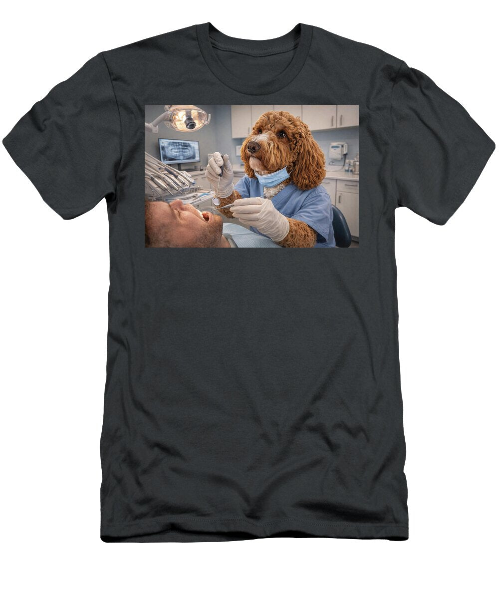 Dog Dentist At Work Paul Thompson T-Shirt