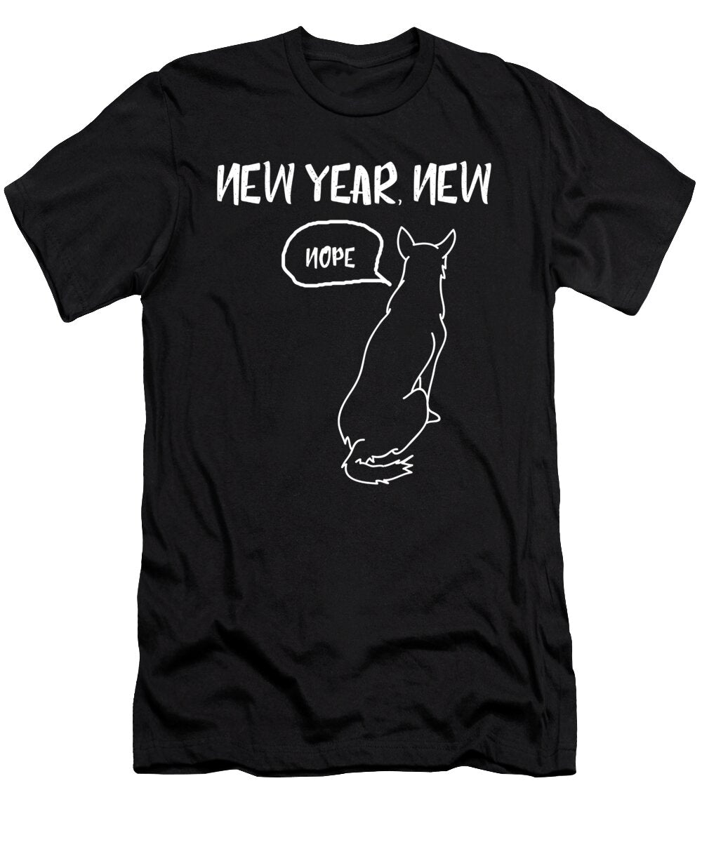 Dog Lovers Doggie Puppy Animals Pet New Year New Nope Funny Gift Thomas Larch T-Shirt