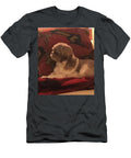 Dog Resting on Colorful Blanket LA Veta Kirby T-Shirt