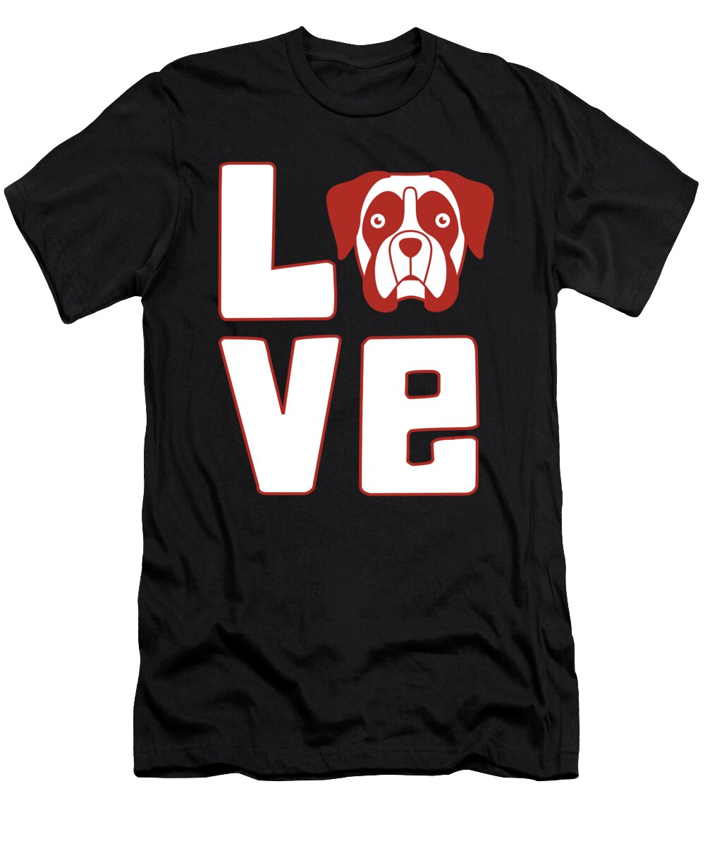 Dogs Boxer Love Jacob Zelazny T-Shirt