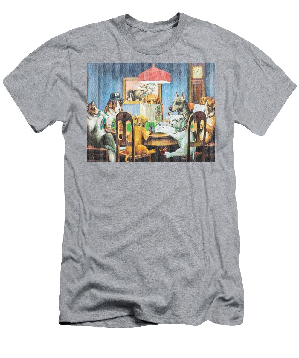 Dogs Playing D and D Eiendom Melige T-Shirt