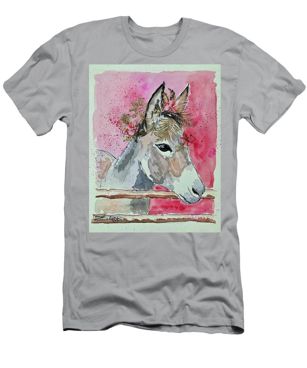 Donkey with Flowers Zelda Tessadori T-Shirt