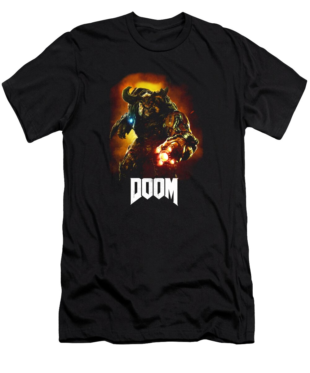 Doom Cyberdemon Graphic Logo Nathalie Rosario T-Shirt