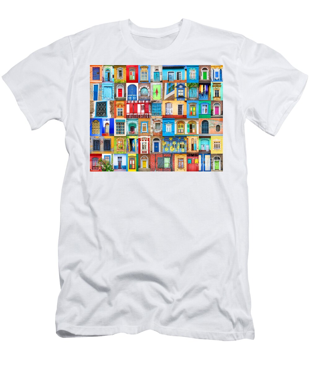 Doors and Windows of the World Delphimages Photo Creations T-Shirt