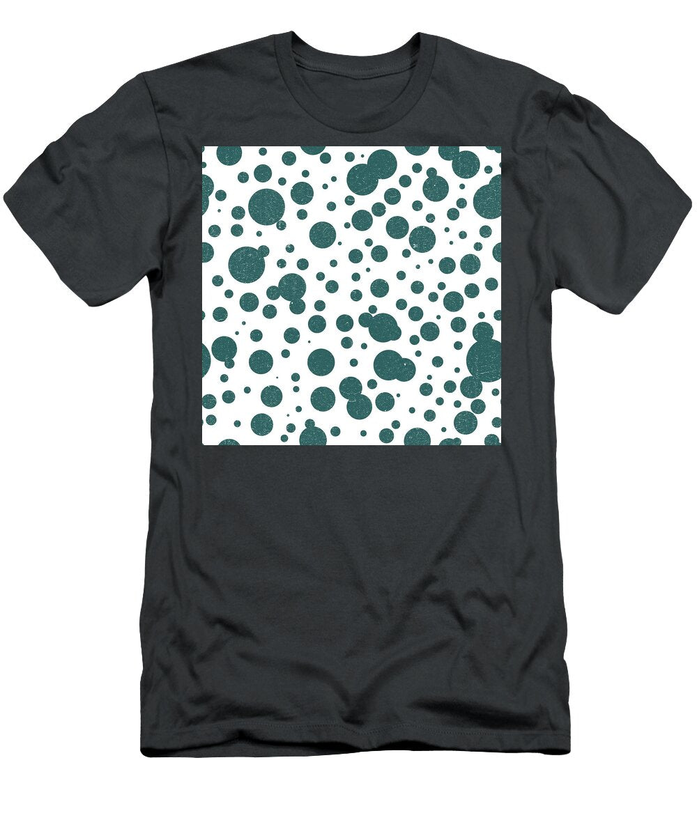 Dots Pattern 1 White Blue Ceramic Tile Pattern Surface Pattern Design Mediterranean Pattern Studio Grafiikka T-Shirt