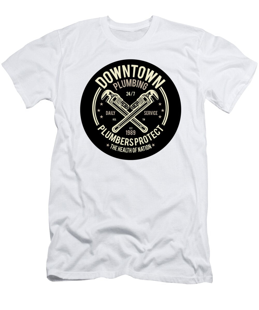 Downtown Plumbing Long Shot T-Shirt