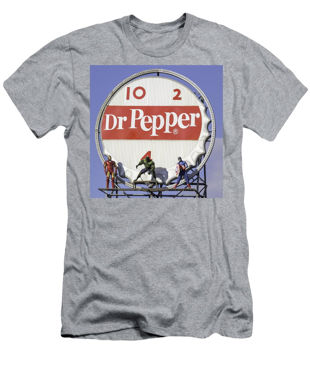 Dr Pepper and the Avengers Squared Keith Mucha T-Shirt