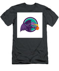 Dragon Fire Holding Basketball Circle Retro Aloysius Patrimonio T-Shirt