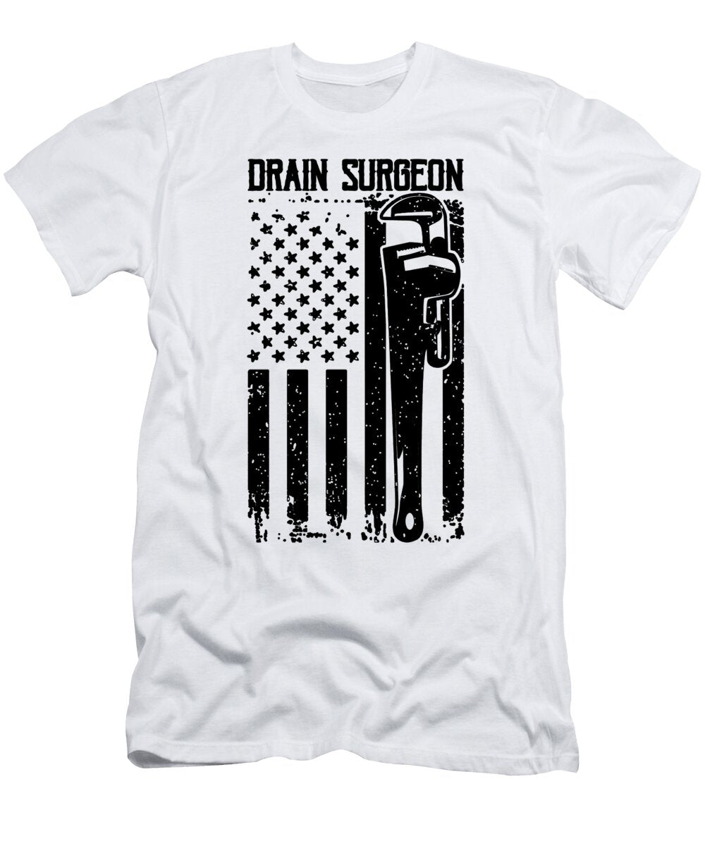 Drain Surgeon Pipefitter Ipe Wrench Pipefitters Tshirtconcepts Marvin Poppe T-Shirt
