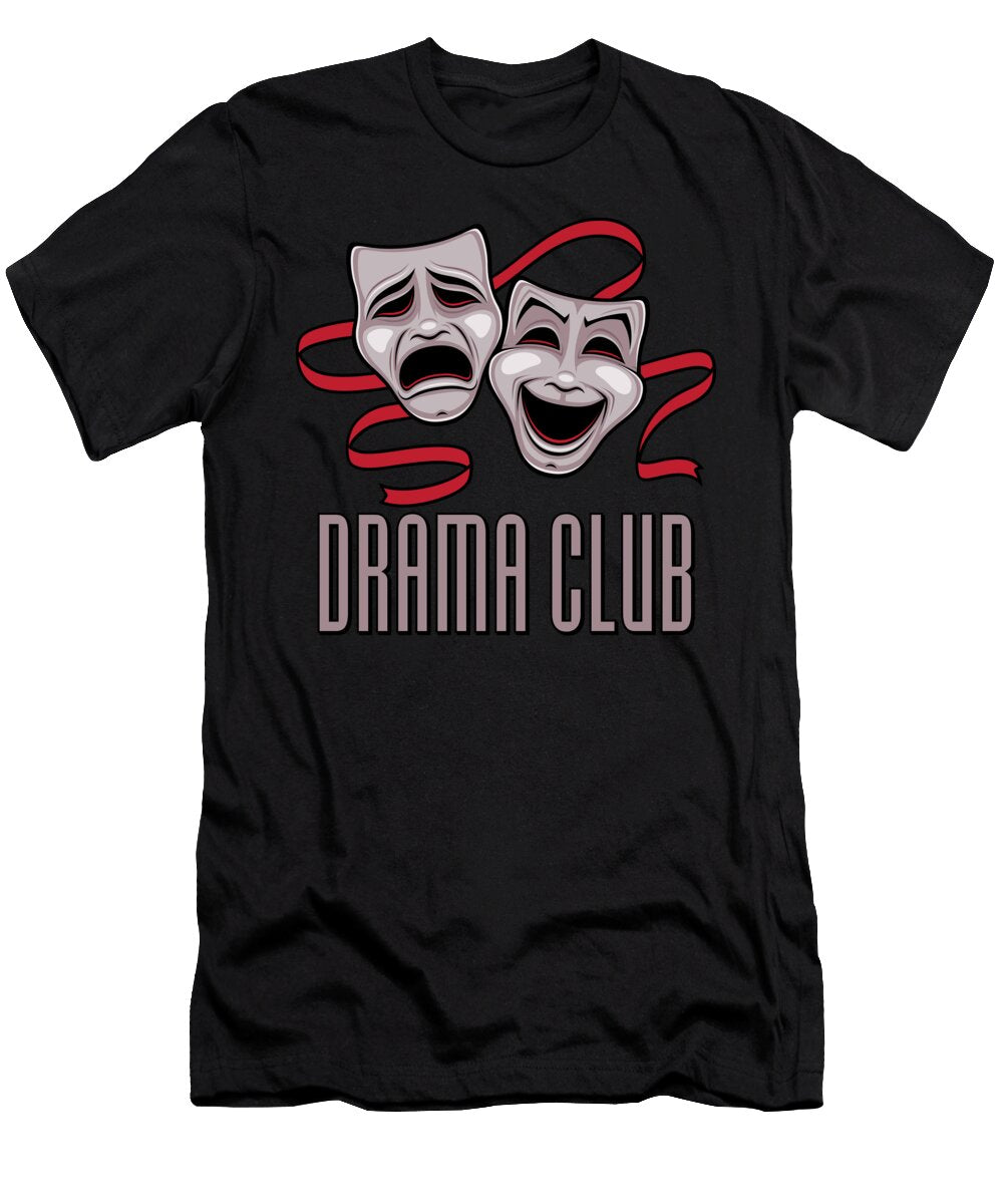 Drama Club Comedy and Tragedy Masks John Schwegel T-Shirt