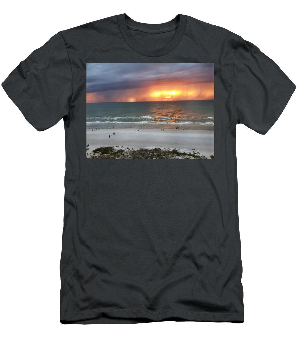 Dramatic Ocean Sunset LA Veta Kirby T-Shirt