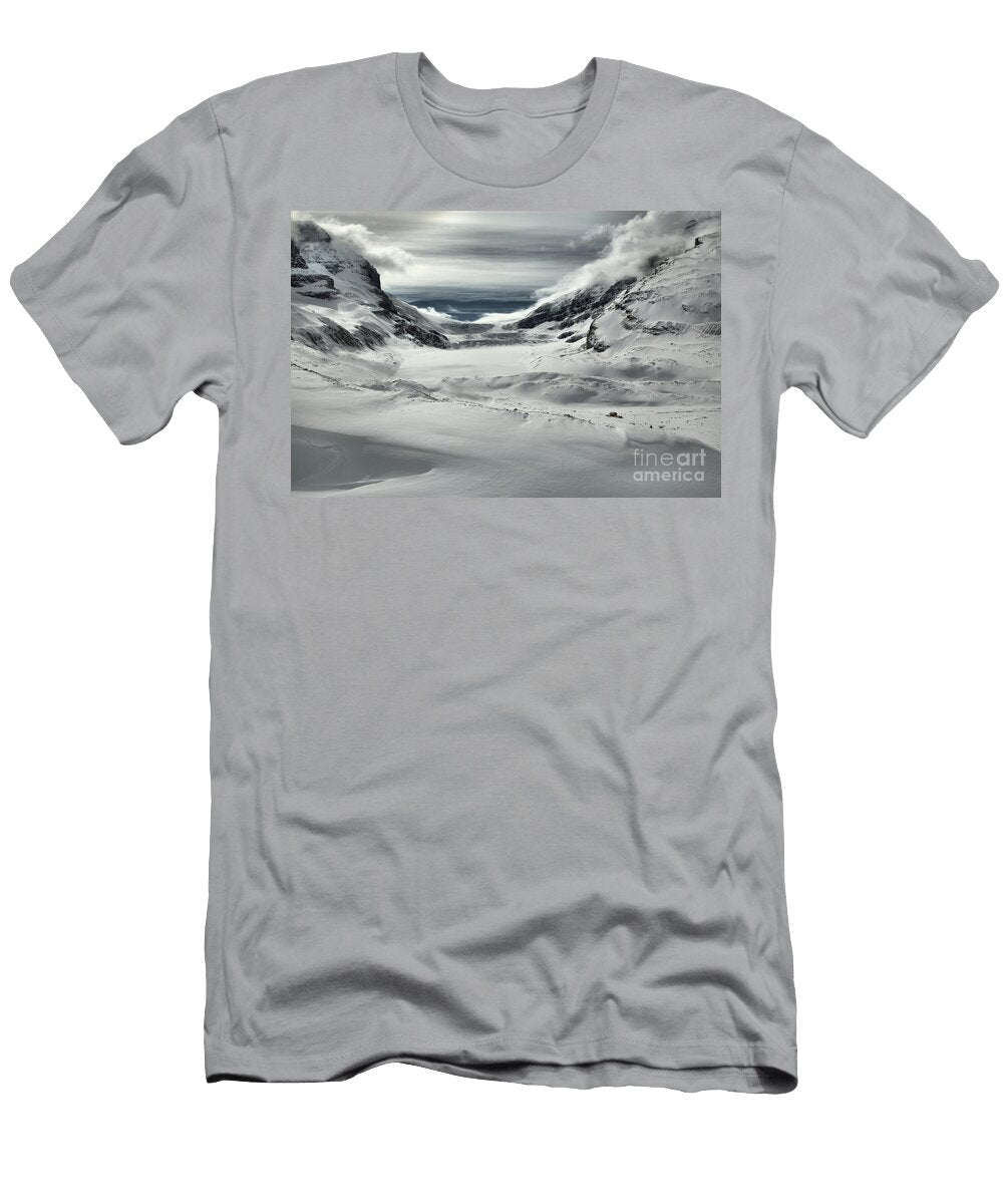 Drifts and Clouds a the Athabasca Glacier Adam Jewell T-Shirt