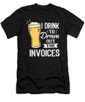Drink to Drown Invoices Funny Accounting Graphic Christmas Print Sel Mermaid T-Shirt