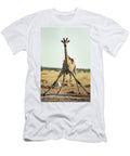 Drinking Giraffe Nxai Pan National Worldfoto T-Shirt