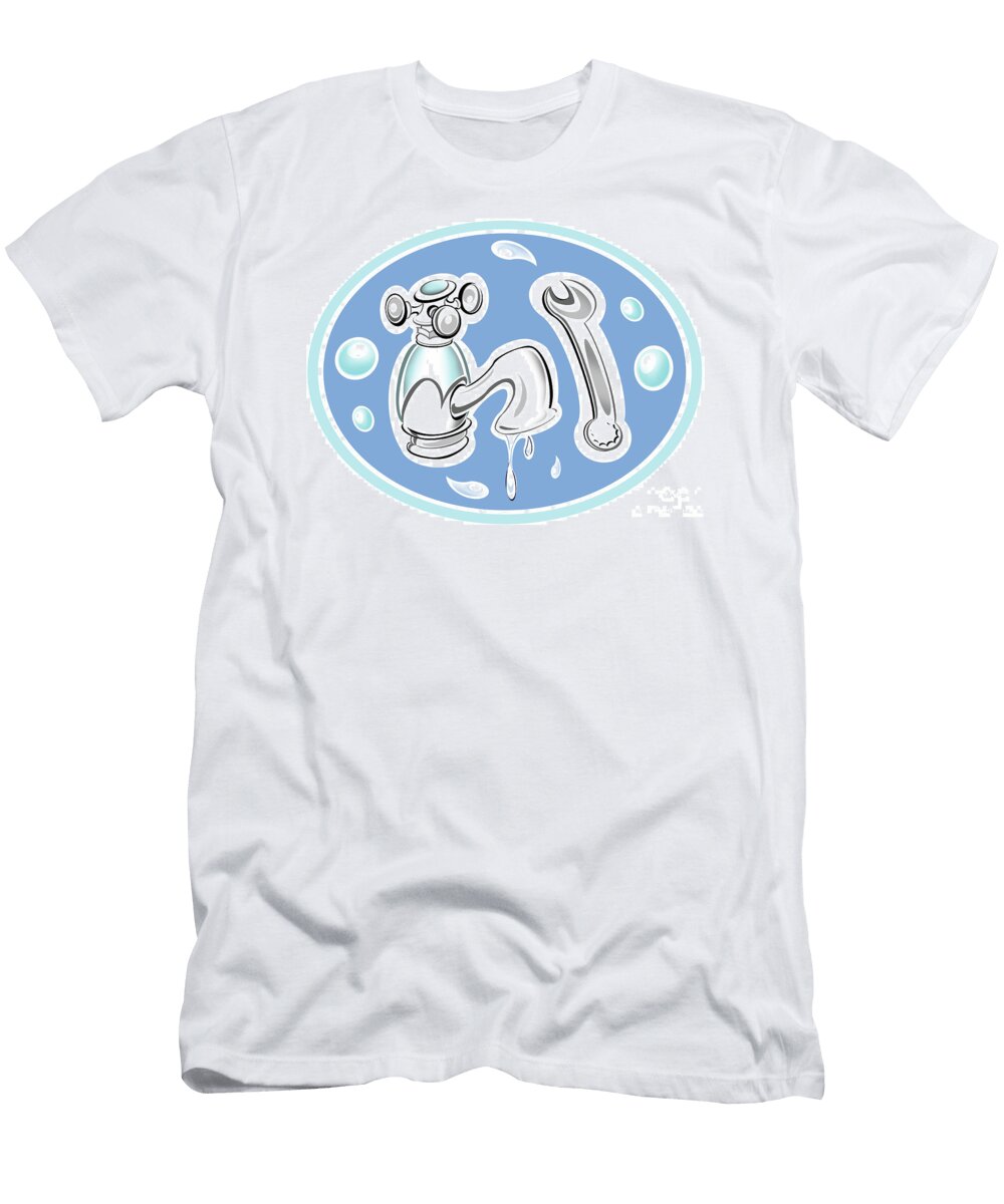 Dripping Tap Illustration Neale Osborne T-Shirt