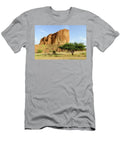 Dromedary Camel with Its Newborn Calf Grazing on Plateau in Enrique Lopez Tapia Natureplcom T-Shirt