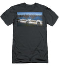 Drone View of Argyle Lake and Waterfalls in Babylon New York David Wood T-Shirt