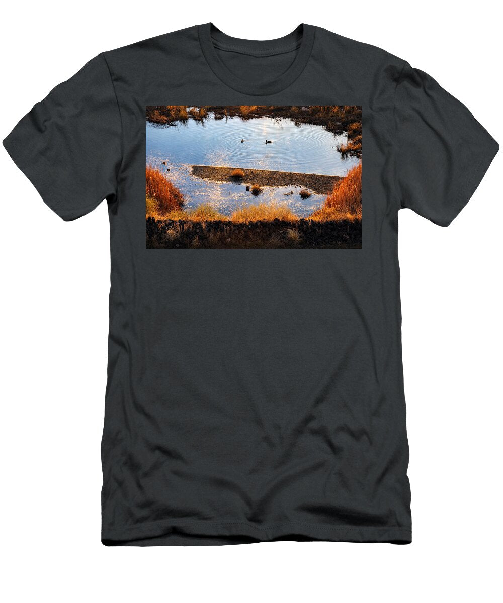 Ducks on a Tranquil Pond Mario G Rivera T-Shirt