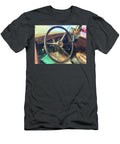Dust Bowl Era Stick Shift Model T Steering Wheel Wernher Krutein T-Shirt