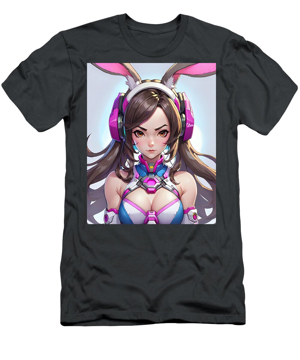 Dva Overwatch Bunny Ears Tricky Woo T-Shirt