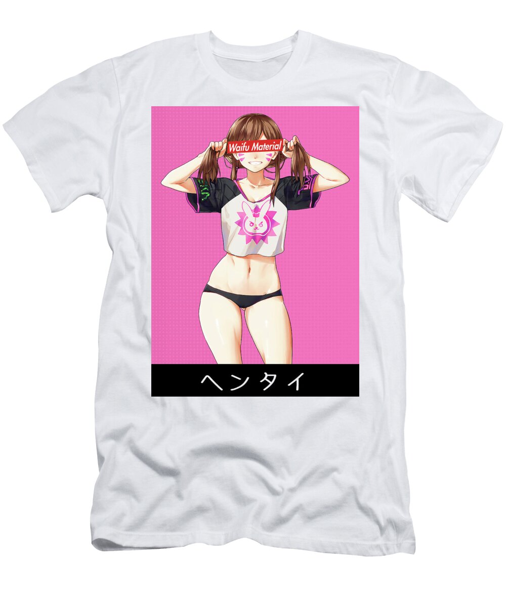 Dva Overwatch Waifu Anime Manga Series Fanart Hentai Ahegao Oppai Mad Lab T-Shirt