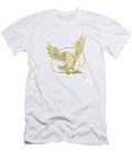 Eagle Clutching Bullwhip Drawing Aloysius Patrimonio T-Shirt