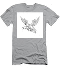 Eagle Clutching Hammer Drawing Aloysius Patrimonio T-Shirt