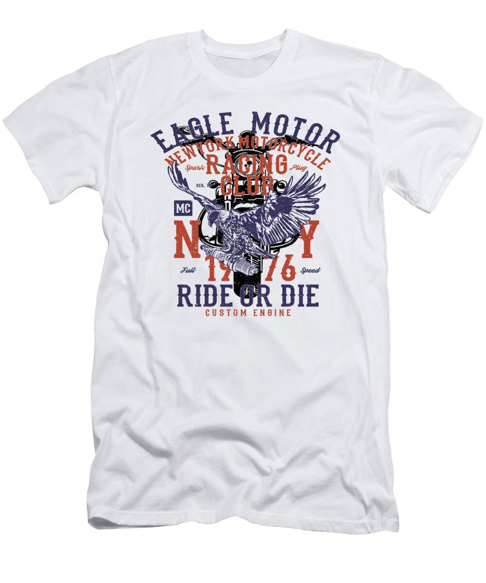 Eagle Motor Motorcycle Racing Club Dirt Bike Motor Florian Dold Art T-Shirt