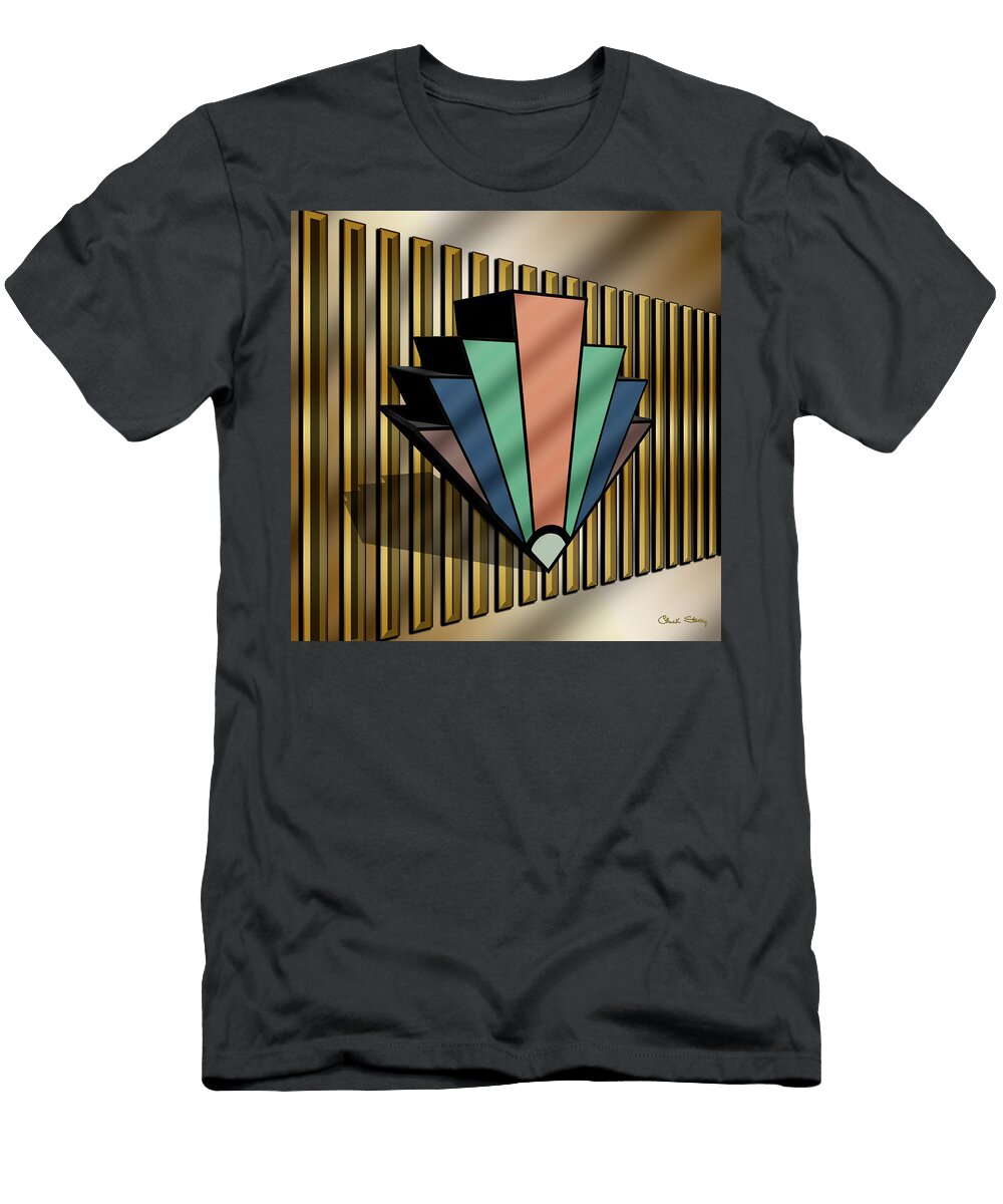 Earthtones Chevron 3 D Chuck Staley T-Shirt