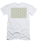 Earthy Green and White Stripe Cube Tile Pattern 2 Petite Pattern Minimal Graphic Designs T-Shirt