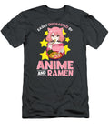 Easily Distracted By Anime and Ramen Bowl Japanese Noodles Black T-Shirt