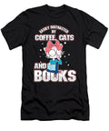 Easily Distracted By Coffee Cats Books I Love Books Thomas Larch T-Shirt