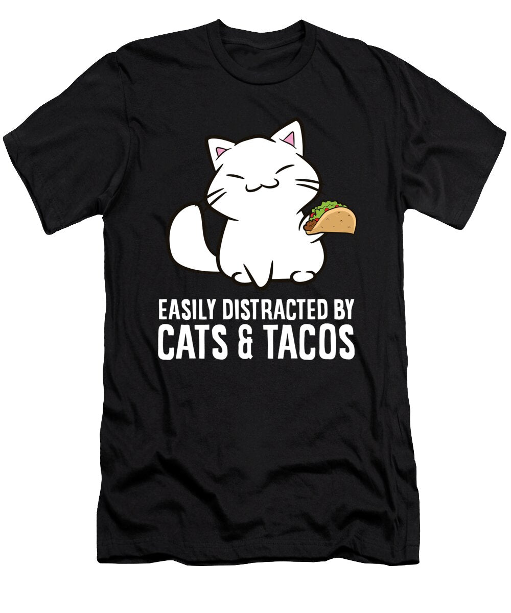 Easily Distracted By Tacos Eq Designs T-Shirt