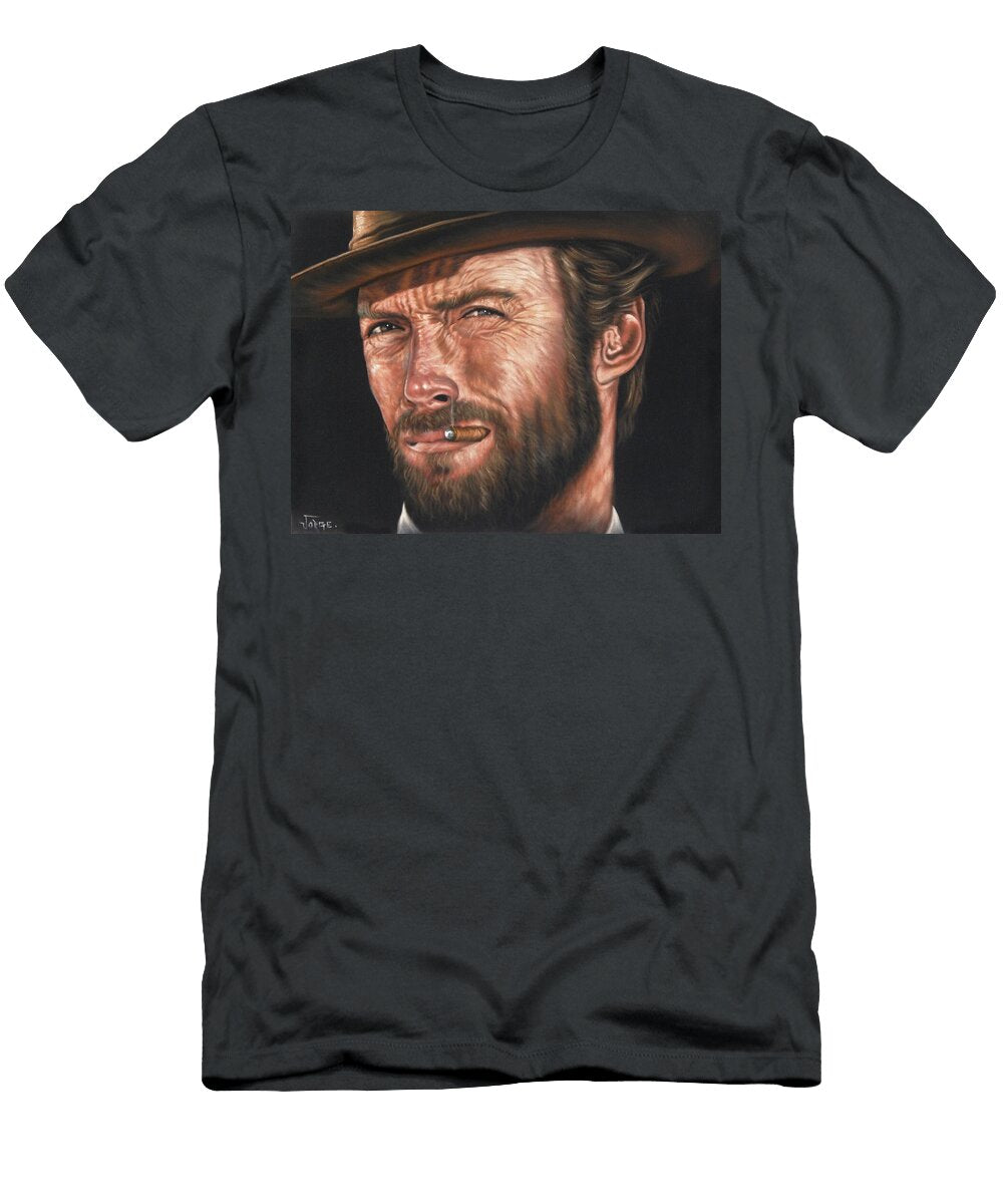 Eastwood From the Good the Bad and the Ugly Oil on Velvet By Jorge Torrones Jorge Terrones T-Shirt