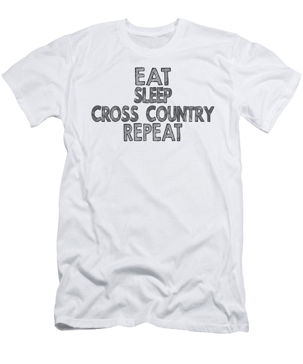 Eat Sleep Cross Country Repeat Jacob Zelazny T-Shirt