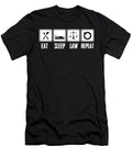 Eat Sleep Law Repeat Steven Zimmer T-Shirt