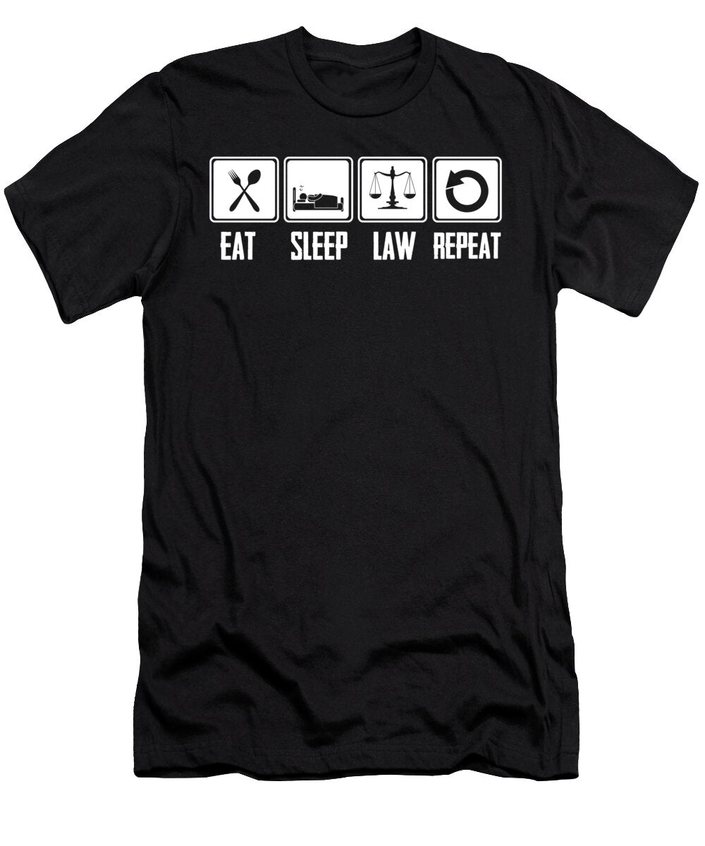 Eat Sleep Law Repeat Steven Zimmer T-Shirt