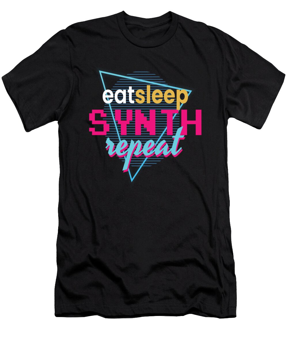 Eat Sleep Synth Repeat DJ Mooon T-Shirt