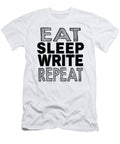 Eat Sleep Write Repeat Jacob Zelazny T-Shirt