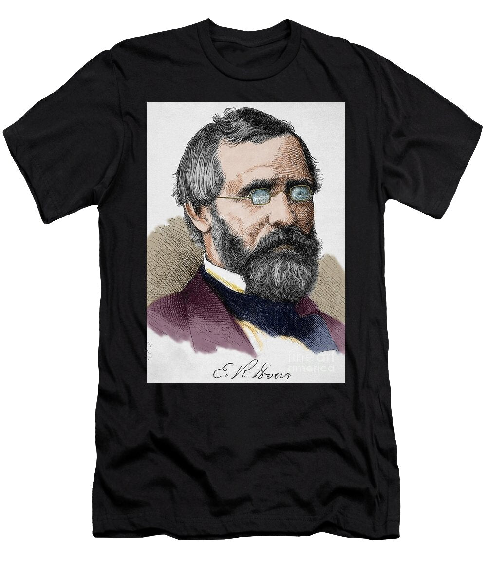 Ebenezer Rockwood Hoar 1816 1895 Was an Influential American Lawyer and Justice From Massachusetts Unknown Artist T-Shirt