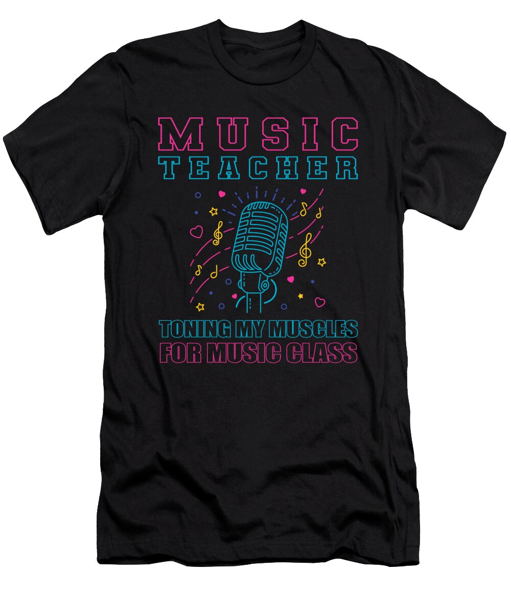 Education School Educator Music Teacher Crazy Squirrel T-Shirt