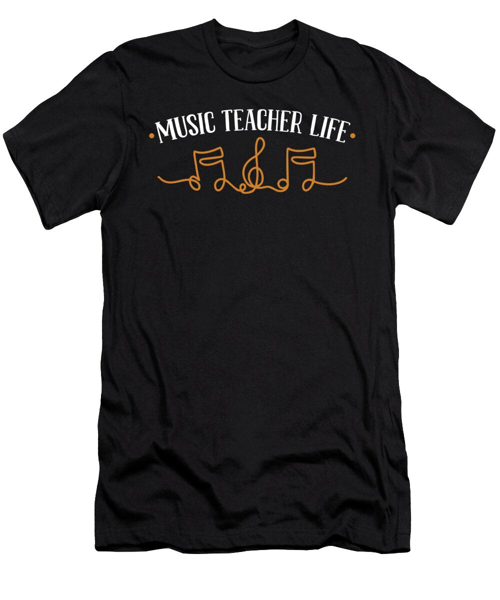 Educator Life School Education Music Teacher Crazy Squirrel T-Shirt