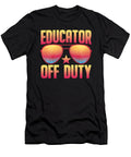 Educator Off Duty Teaching Sunglass Retro Teacher Florian Dold Art T-Shirt