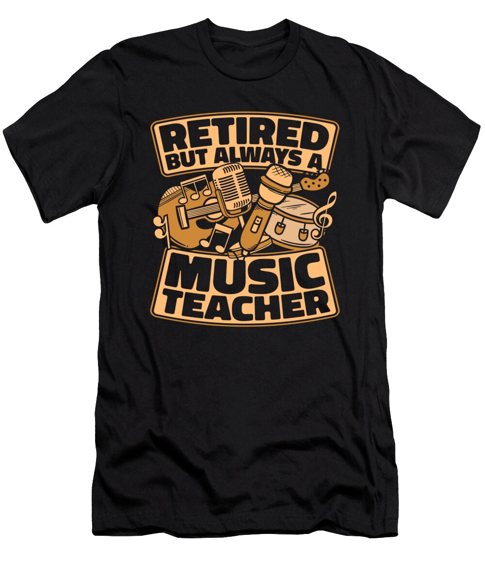Educator Retired Education School Music Teacher Crazy Squirrel T-Shirt