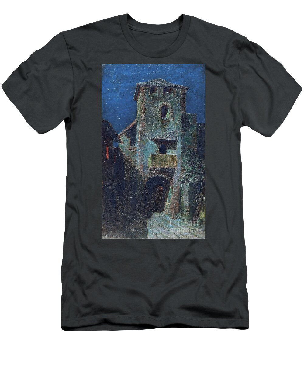 Effect of the Moon Over Antique Architecture Mario De Maria T-Shirt