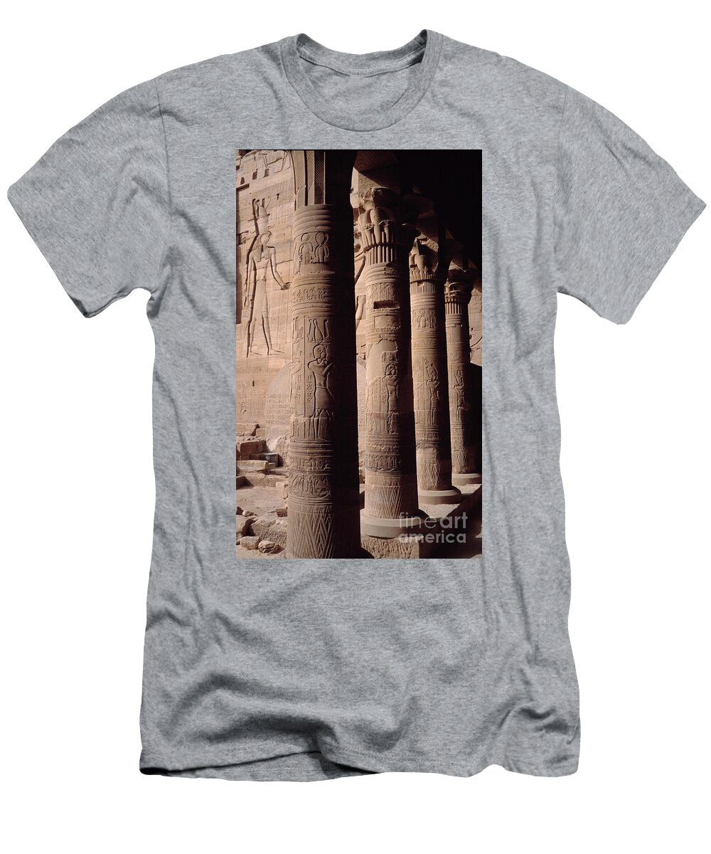 Egyptian Antiquite Colonnade of the Temple of Isis in Philae Egypt Egyptian T-Shirt